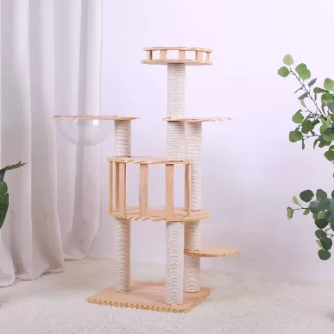 Elitecat Haven Premium Wooden Multi Level Cat Climber Cat Tower 22