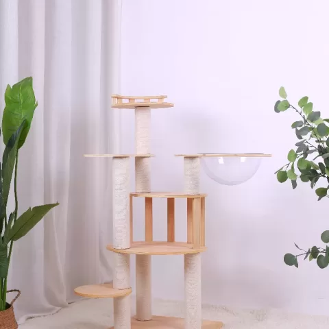 Elitecat Haven Premium Wooden Multi Level Cat Climber Cat Tower 32