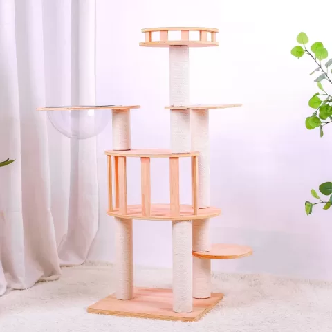 Elitecat Haven Premium Wooden Multi Level Cat Climber Cat Tower 34