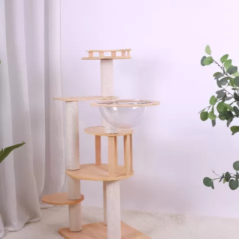 Elitecat Haven Premium Wooden Multi Level Cat Climber Cat Tower 37