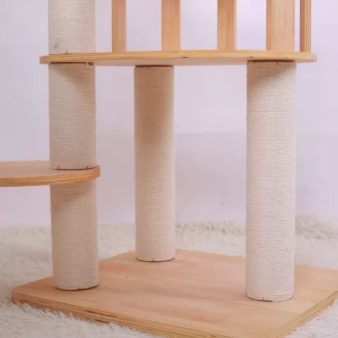 Elitecat Haven Premium Wooden Multi Level Cat Climber Cat Tower 9
