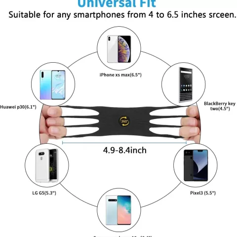 Flnorw Bicycle Phone Holder 360° Rotatable Adjustable Bike Phone Binding Bicycle Handles Compact And Resistant To Falling Mount Compatible For 4 To 6.5 Smartphones 8