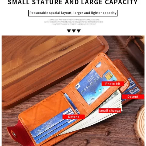 Flnorw Men's Business Wallet Bank Card Credit Id Card Money Holder Pack Gift Box Mens Gift Slim Wallet Credit Card Holder Airtag&standard Use 12 Card 12