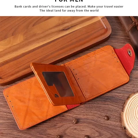 Flnorw Men's Business Wallet Bank Card Credit Id Card Money Holder Pack Gift Box Mens Gift Slim Wallet Credit Card Holder Airtag&standard Use 12 Card 13