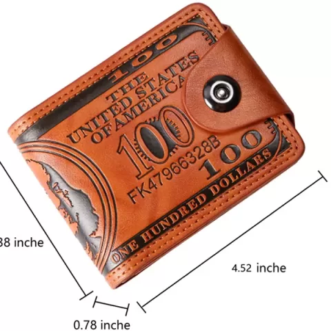 Flnorw Men's Business Wallet Bank Card Credit Id Card Money Holder Pack Gift Box Mens Gift Slim Wallet Credit Card Holder Airtag&standard Use 12 Card 3