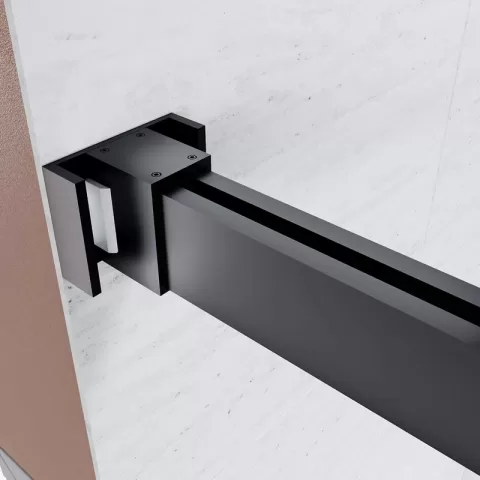 Frameless Sliding Shower Glass Door 56 60 In.w X 76 In. H,38(10mm) Thick Clear Tempered Glass,heavy Duty Stainless Steel Hardwares,matte Black,bypass Shower Enclosure 6