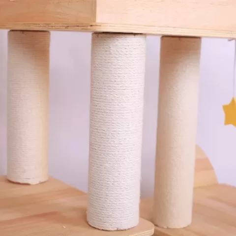 GalaxyCat Oasis - Premium Wooden Multi-Level Cat Climber with Space Capsule Cat Tower