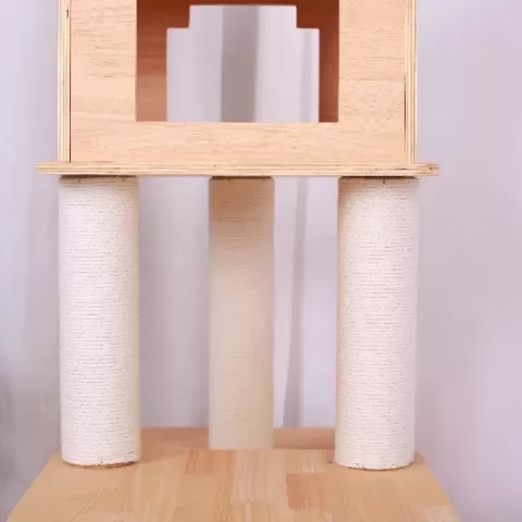 GalaxyCat Oasis - Premium Wooden Multi-Level Cat Climber with Space Capsule Cat Tower