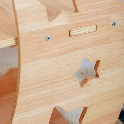 GalaxyCat Oasis - Premium Wooden Multi-Level Cat Climber with Space Capsule Cat Tower