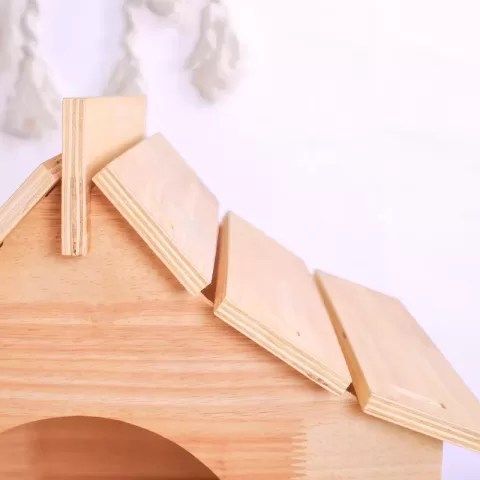 GalaxyCat Oasis - Premium Wooden Multi-Level Cat Climber with Space Capsule Cat Tower