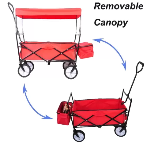 Garden Shopping Beach Cart Folding Wagon 16