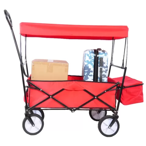 Garden Shopping Beach Cart Folding Wagon 9