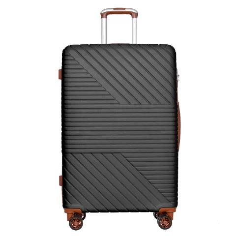Hardshell Luggage Sets 3 Piece Double Spinner 8 Wheels Suitcase With Tsa Lock Lightweight 20''24''28' 7