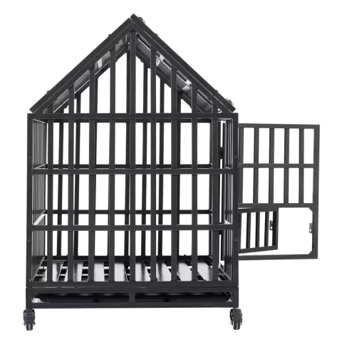 Heavy Duty Dog Cage Pet Crate With Roof 18