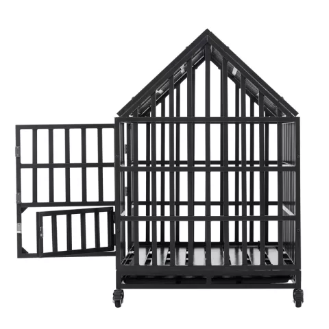 Heavy Duty Dog Cage Pet Crate With Roof 22