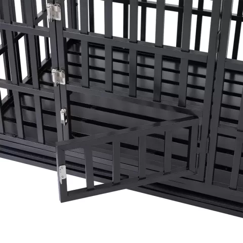Heavy Duty Dog Cage Pet Crate With Roof 25