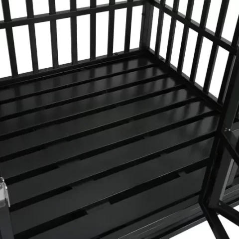 Heavy Duty Dog Cage Pet Crate With Roof 7
