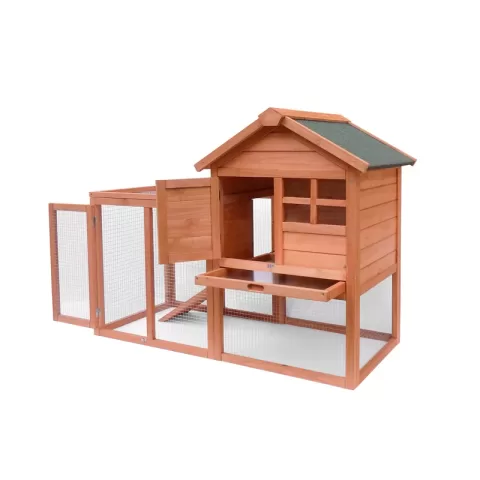 Hot Sale Easily Assembled Wooden Rabbit House Chicken Coop Kennels 8