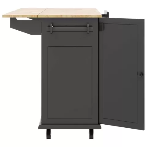 Kitchen Island With Drop Leaf, 53.9 Width Rolling Kitchen Cart On Wheels With Internal Storage Rack And 3 Tier Pull Out Cabinet Organizer, Kitchen Storage Cart With Spice 18