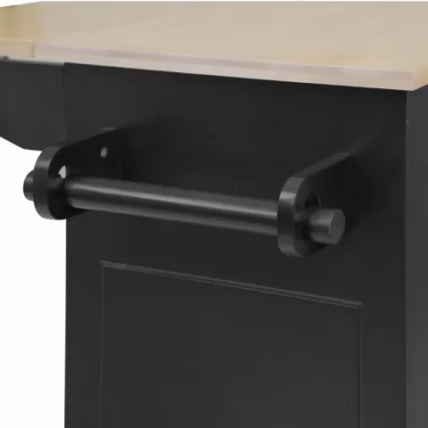 Kitchen Island With Drop Leaf, 53.9 Width Rolling Kitchen Cart On Wheels With Internal Storage Rack And 3 Tier Pull Out Cabinet Organizer, Kitchen Storage Cart With Spice 4