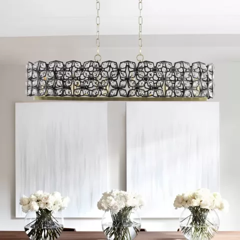 Modern Champagne Gold Oval Crystal Ceiling Chandelier Luxury Home Decor Light Fixture 12