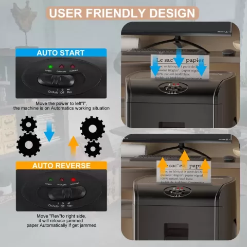 Paper Shredder Heavy Duty Micro Cut Low Working Noise High Security P5 Office Home Use Office Equipment Manufacture 1