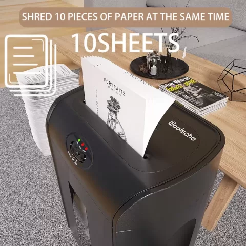 Paper Shredder Heavy Duty Micro Cut Low Working Noise High Security P5 Office Home Use Office Equipment Manufacture 6