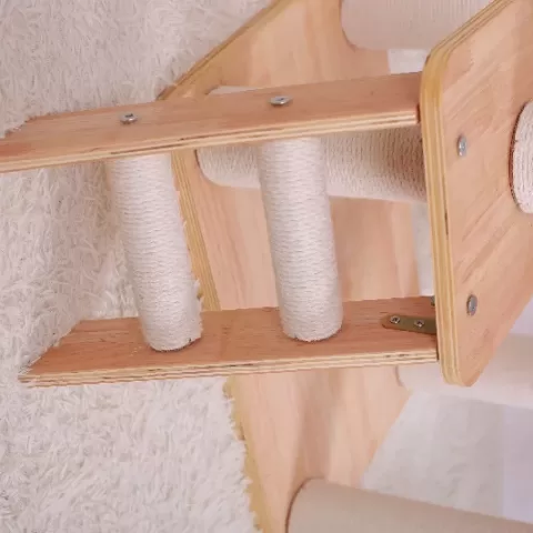 Purrscape Elegance Deluxe Wooden Cat Tower 13