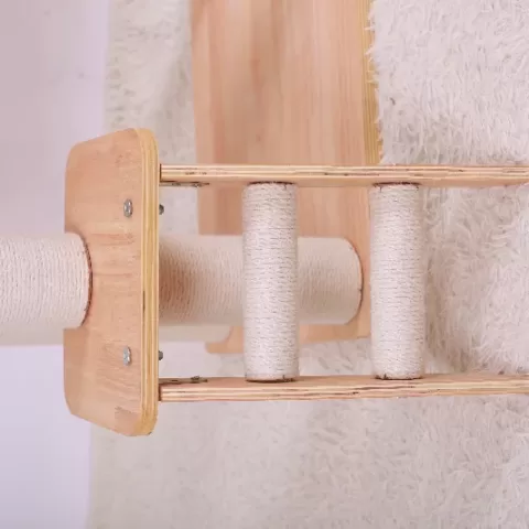 Purrscape Elegance Deluxe Wooden Cat Tower 14