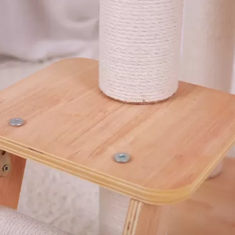 Purrscape Elegance Deluxe Wooden Cat Tower 15