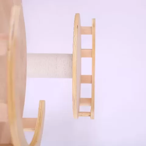 Purrscape Elegance Deluxe Wooden Cat Tower 20
