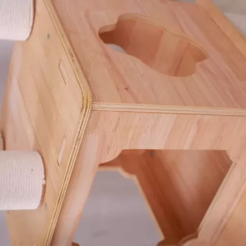 Purrscape Elegance Deluxe Wooden Cat Tower 21