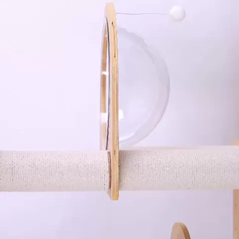 Purrscape Elegance Deluxe Wooden Cat Tower 24
