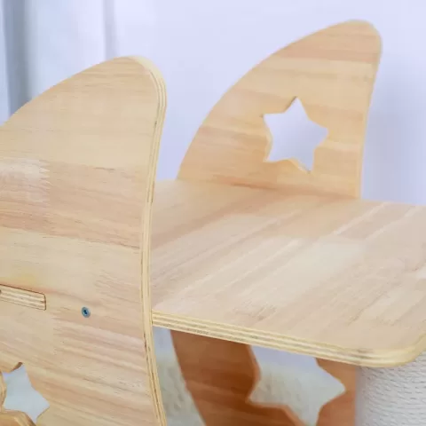 Purrscape Elegance Deluxe Wooden Cat Tower 6