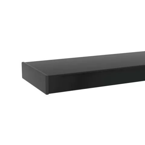 Rectangle Black Glass Coffee Table, Clear Coffee Table, Modern Side Center Tables For Living Room, Living Room Furniture 9