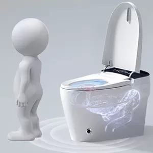 Smart Toilets With Heated Bidet Seat, Portable Toilet With Bidet Built In Auto Open&close, Bidet Toilet With Dryer And Warm Water,tankless Toilet In 1.28gpf, White 2