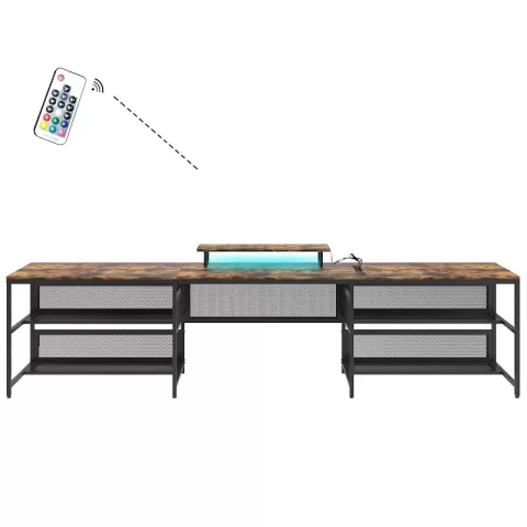 U-shaped Desk with Shell and LED lights Computer desk, desk, writing desk, office desk