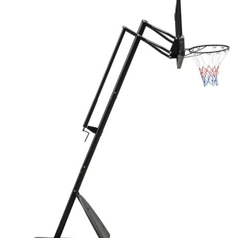 Use For Outdoor Height Adjustable 7.5 To 10ft Basketball Hoop 44 Inch Backboard Portable Basketball Goal System With Stable Base And Wheels 7