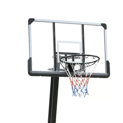 Use For Outdoor Height Adjustable 7.5 To 10ft Basketball Hoop 44 Inch Backboard Portable Basketball Goal System With Stable Base And Wheels 8