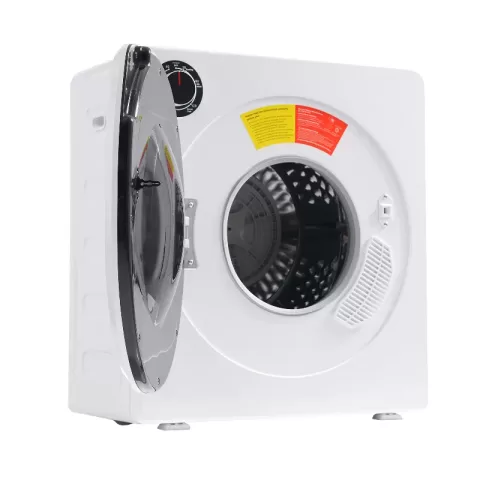 Vented Gas Dryer, Stainless Steel Dryer, 2.6 Cu.ft,1350w, Multi Filtration,5 Programs. Overheating Protection,stainless Steel Drum, Full Heating,double Temperature Control 1