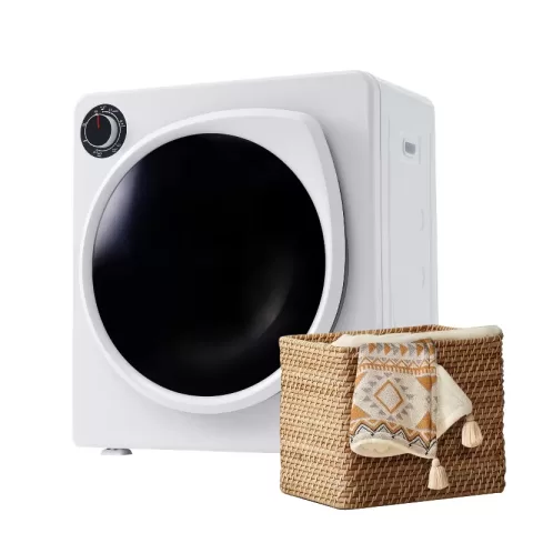 Vented Gas Dryer, Stainless Steel Dryer, 2.6 Cu.ft,1350w, Multi Filtration,5 Programs. Overheating Protection,stainless Steel Drum, Full Heating,double Temperature Control 6