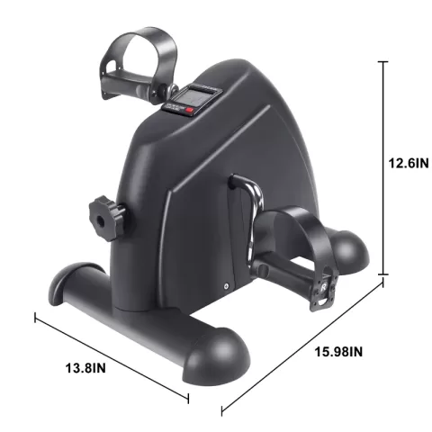 Yssoa Pedal Exercise Bike, Under Desk Bike Pedal Exerciser, Portable Mini Exercise Bike For Arms And Legs Workout, Exercise Peddler With Digital Monitor, Resistance 6