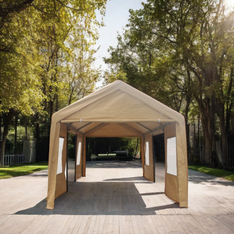 10x20ft Heavy Duty Outdoor Car Canopy Carport Portable Garage 2
