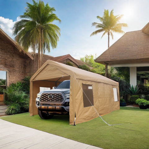 10x20ft Heavy Duty Outdoor Car Canopy Carport Portable Garage 3