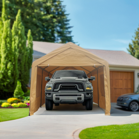 10x20ft Heavy Duty Outdoor Car Canopy Carport Portable Garage 6
