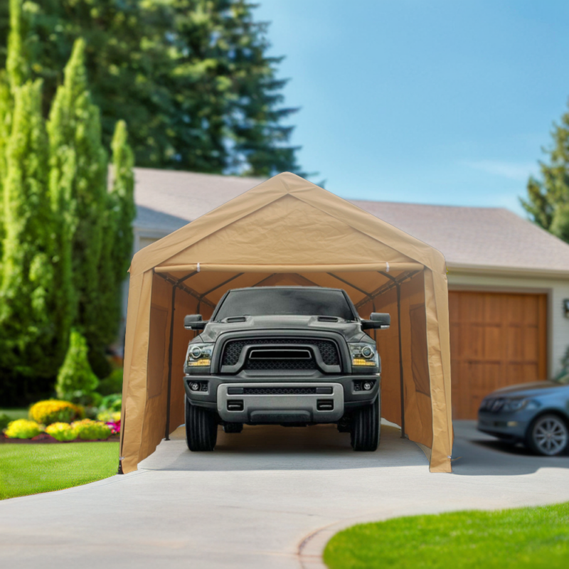 10x20ft heavy duty outdoor car canopy carport portable garage