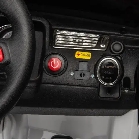 12v7a 30w2 Four Wheel Drive Leather Seat One Button Start,forward And Backward, High And Low Speed,seat Belt Four Wheel Absorber Kids Car 30
