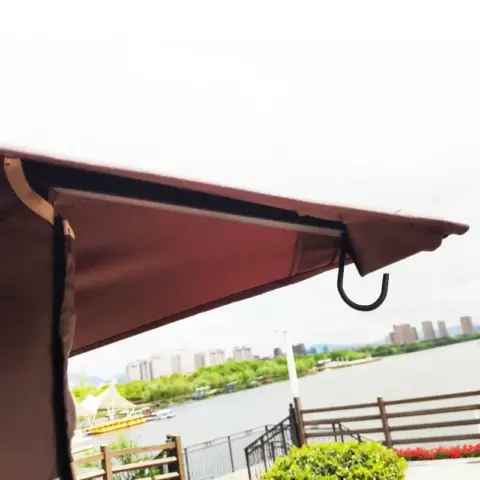 13x10 Outdoor Patio Gazebo Canopy Tent With Ventilated Double Roof And Mosquito Net(detachable Mesh Screen On All Sides),suitable For Lawn 11