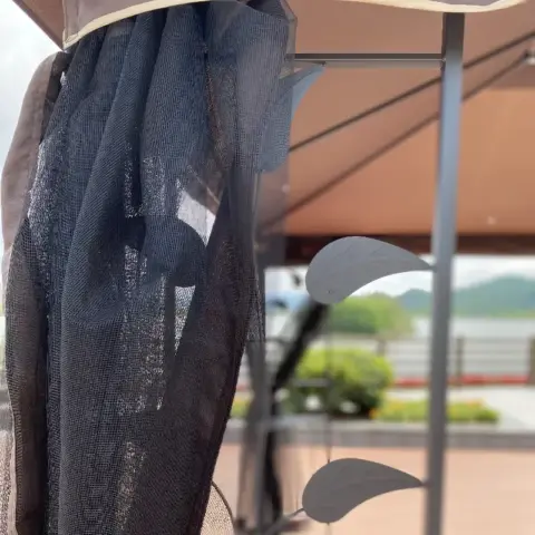 13x10 Outdoor Patio Gazebo Canopy Tent With Ventilated Double Roof And Mosquito Net(detachable Mesh Screen On All Sides),suitable For Lawn 2