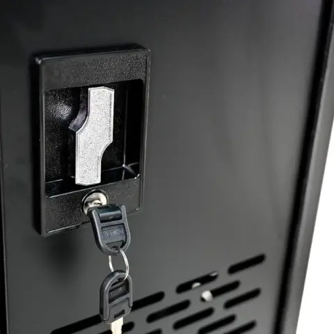 16-Compartment Removable Locking Charging Cabinet for Laptop, Chromebook-Black